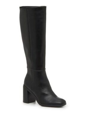 Dolce Vita Black Over-the-Knee Block Heel Boots